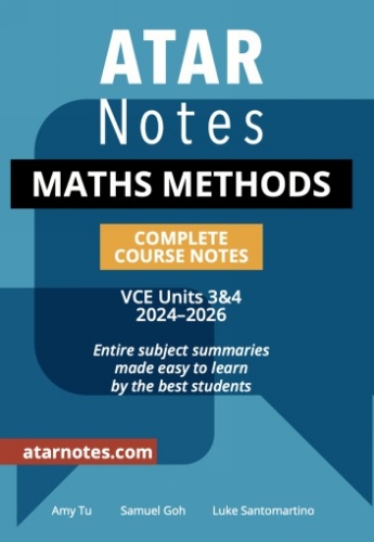 ATAR Notes: VCE Maths Methods 3&4 (2024-2026)